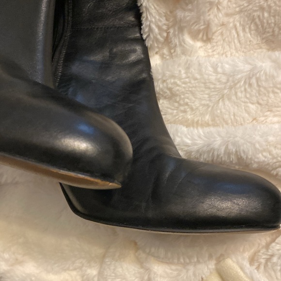 Clarks Carlita Charm 26122592 Womens Black Leather Zipper Knee High Boots - Picture 3 of 11